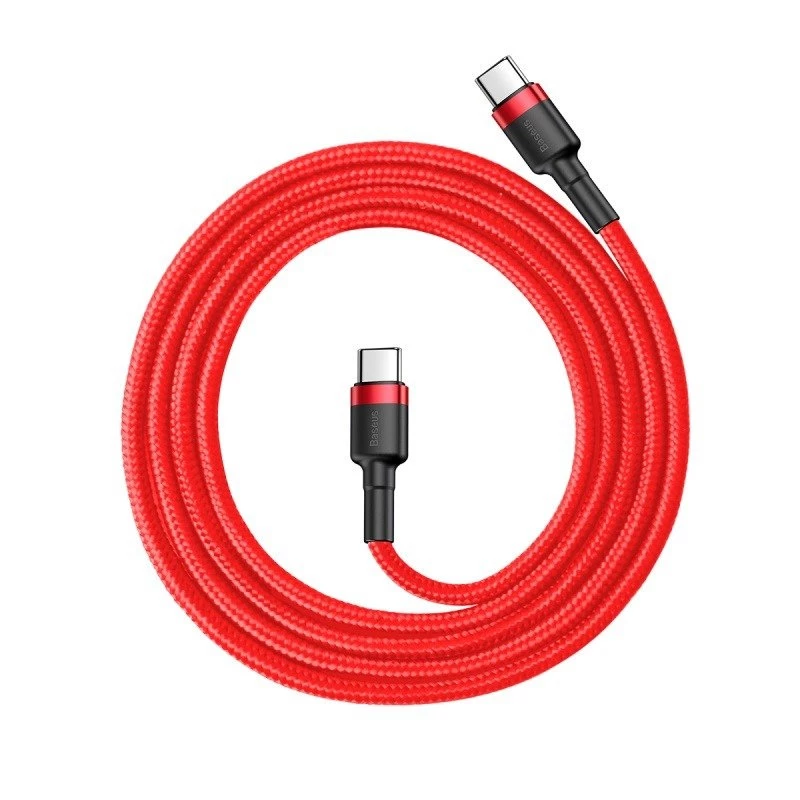 Baseus Cafule USB-C to USB-C kaabel 60W 1m Punane