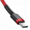 Baseus Cafule USB-C to USB-C kaabel 60W 1m Punane