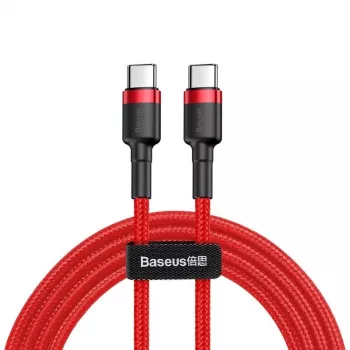 Baseus Cafule USB-C to USB-C kaabel 60W 1m Punane