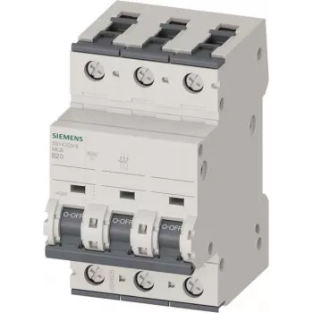 SIEMENS SENTRON 5SY4 3-pooluseline B 20A miniatuurkaitselüliti (MCB) 5SY4320-6