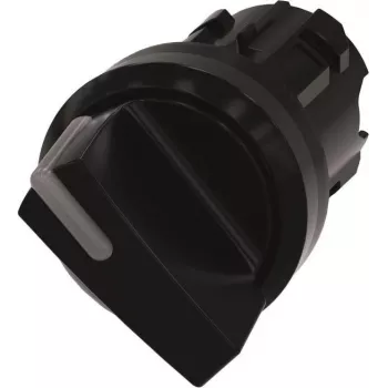 Siemens 3SU1002-2BF10-0AA0 Valikulüliti, 22 mm, ümmargune, plastik, must, 2-asendiline, fikseeritav, valgustatav, IP66/IP67/IP69/IP69K