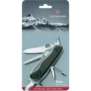 Victorinox Soldier's Knife 0.8461.MWCHB1 - Oliivroheline, 10 funktsiooni, ühe käega avatav