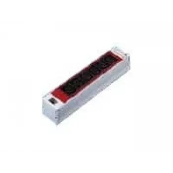 Rittal Toitejaotuse seade - 6 x IEC C13 pistikupesa, 1U riiulipaigaldus, 10A, 230V, 2m kaabel, must