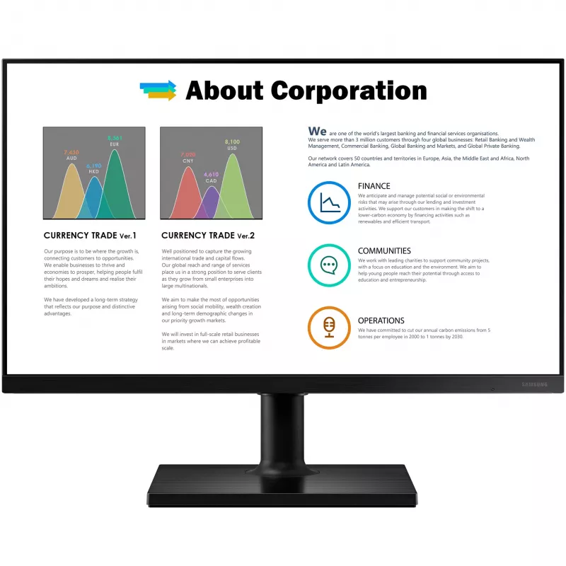 Samsung LF27T450FQRXEN 27 inch Full HD IPS Monitor - Must