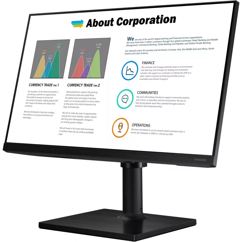 Samsung LF27T450FQRXEN 27 inch Full HD IPS Monitor - Must