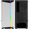 Aerocool Bionic V1 Midi-Tower, RGB, Karastatud Klaas - Must/Valge