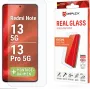 E.V.I. Displex Real Glass Karastatud Klaasist Ekraanikaitse (10H - 2D) Xiaomi Redmi Note 13 5G / 13 Pro 5G jaoks - Eco-Mounting Frame - Kriimustuskindel - Mustusehülgav - Löögikindel - Põrutuskindel - Läbipaistev - 1 Tükk (01946)