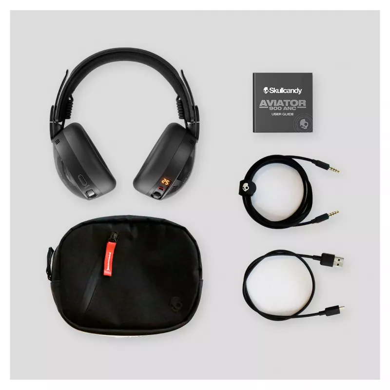 Skullcandy Aviator 900 ANC TWS juhtmeta üle kõrvade kõrvaklapid aktiivse mürasummutusega, must