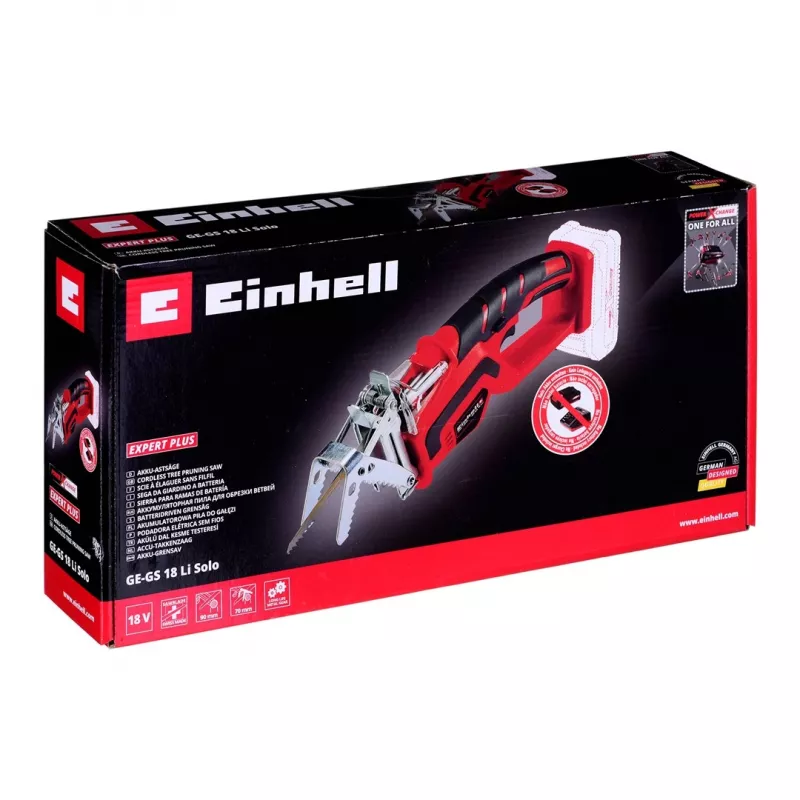 Einhell GE-GS 18 Li Solo Juhtmeta Oksasaag 18V (Ainult Seade) Must/Punane