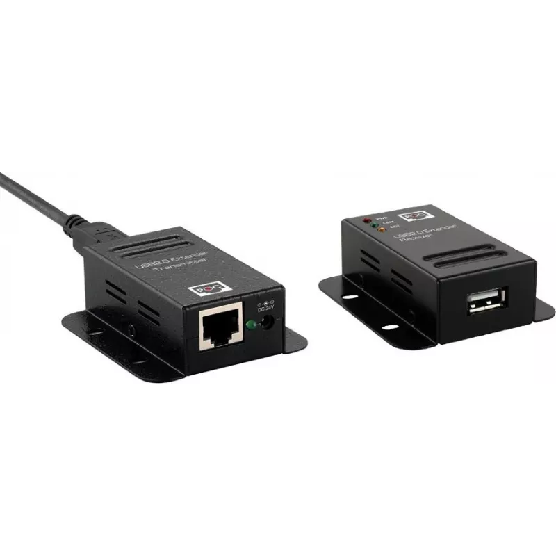 ROLINE USB 2.0 Extender kuni 50 m, must