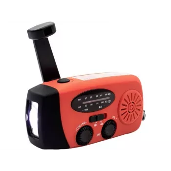Denver SCR-2005 Emergency Solar Radio with AM/FM, LED Light, SOS, and Power Bank