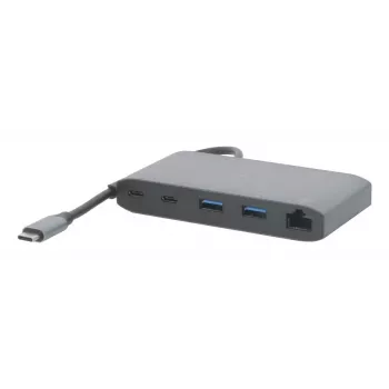 Mobilis USB-C dokijaam 8-in-1 100W PD HDMI 4K VGA Space Gray