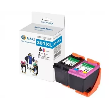G&G 15116 Ühilduv Suure Mahutavusega Prindikassettide Komplekt 4-Pakk (Must, Tsüaan, Magenta, Kollane) HP OfficeJet Pro jaoks