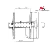 MACLEAN MC-665 Fikseeritud TV seinakinnitus 32-55 tolli ekraanidele, must, kuni 40 kg, VESA 400x400