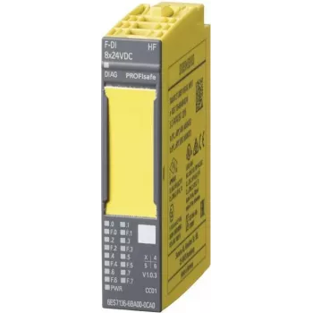 SIEMENS 6ES7136-6BA01-0CA0 SIMATIC DP Töökindel digitaalsisendmoodul ET 200SP jaoks, 8 sisendit, 24 V alalisvool, SIL 3, PL E, HF