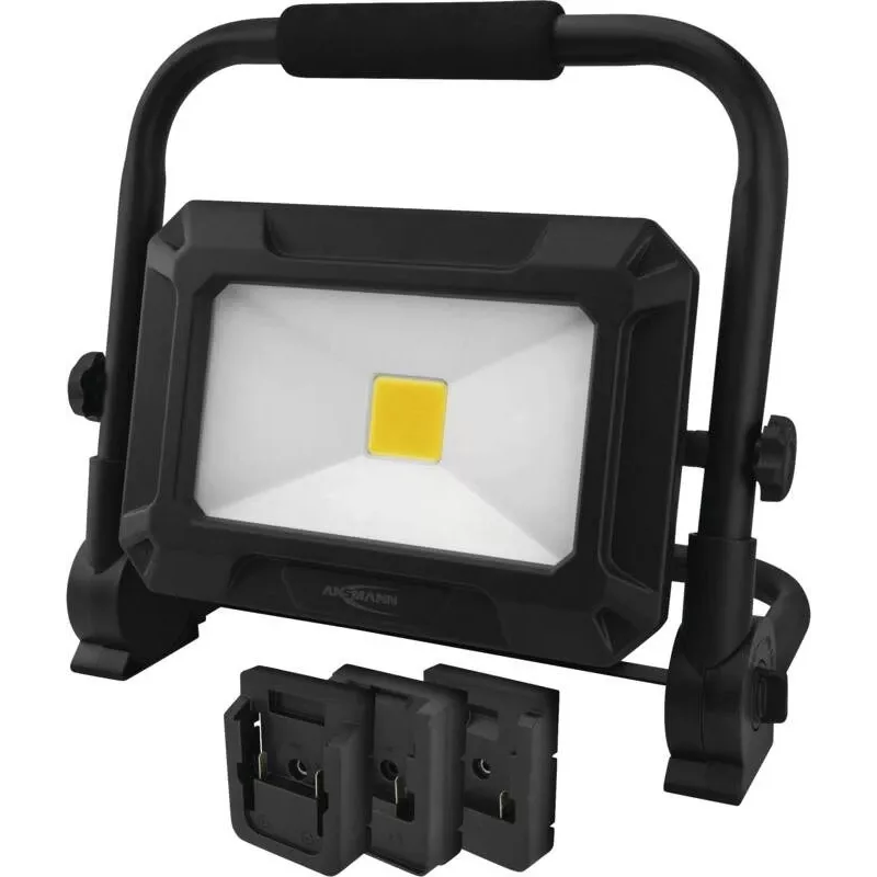 ANSMANN 1600-0713 LED töövalgusti FL50W 18V akutööriistade akupakkidele koos adapterplaatidega