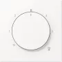 JUNG LS1749BFWWM Katteraam termostaadile, Alpiinvalge, LS 990 disain