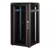 ROLINE 19-Inch Network Cabinet Pro 22U, 600x600 mm (WxD), Glass Door, Black