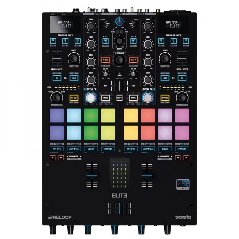 RELOOP Elite – Professionaalne 2-kanaliline DVS-mikser Serato DJ Pro jaoks