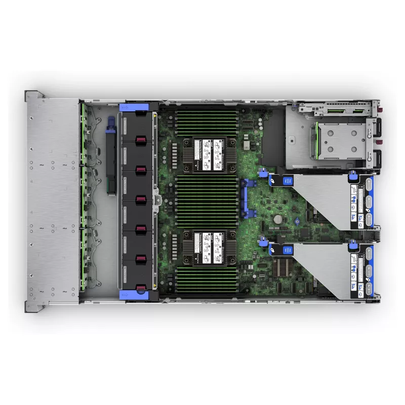 HPE ProLiant DL380 Gen11 2U Rack Server - Intel Xeon Silver 4510 12-Core 2.4GHz - 64GB DDR5 - 2x480GB SSD - MR408i-o - 2x1000W PSU