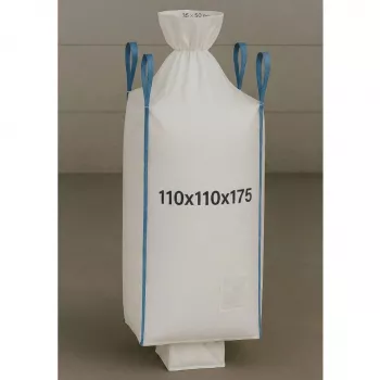 EXTRALINK Big Bag U+2 110x110x175cm 1300kg koos tühjendusotsikuga
