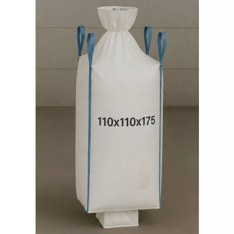 EXTRALINK Big Bag U+2 110x110x175cm 1300kg koos tühjendusotsikuga