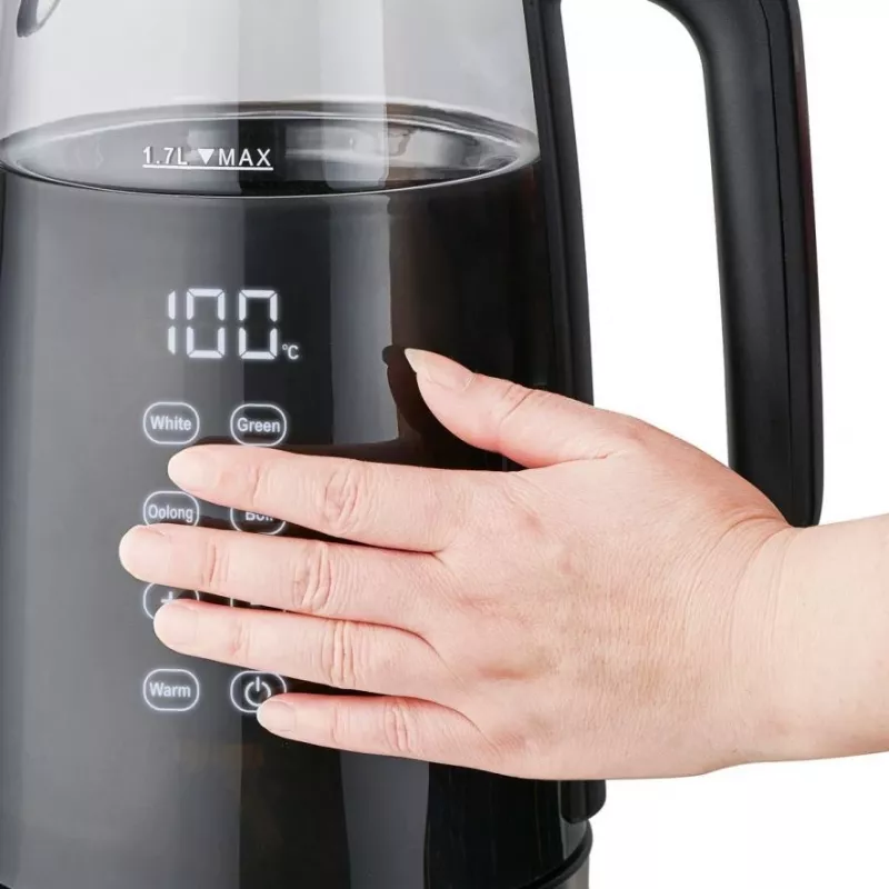 ELDOM C530 NEVO Elektriketel 1.7 L 2200 W Must, Läbipaistev