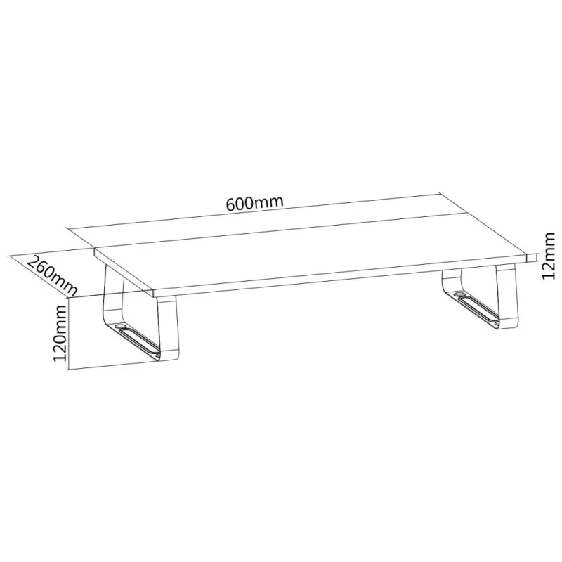 TECHLY ICA-MS 600TY Ühe monitori lauakinnitus - Must, 17 inch-32 inch, VESA 75x75/100x100, kandevõime 9 kg