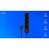 SAVIO LZ-14 4-pesaline pikendusjuhe 2 USB-portiga, 1,5 m kaabel, valge