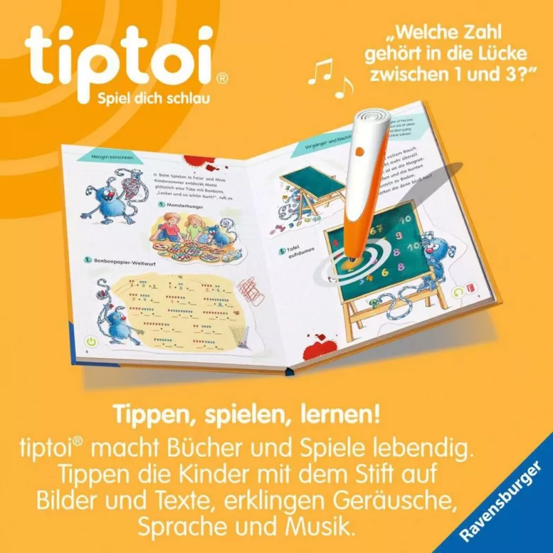 RAVENSBURGER tiptoi Lern mit mir! Mathe 1. Klasse interaktiivne õpiraamat