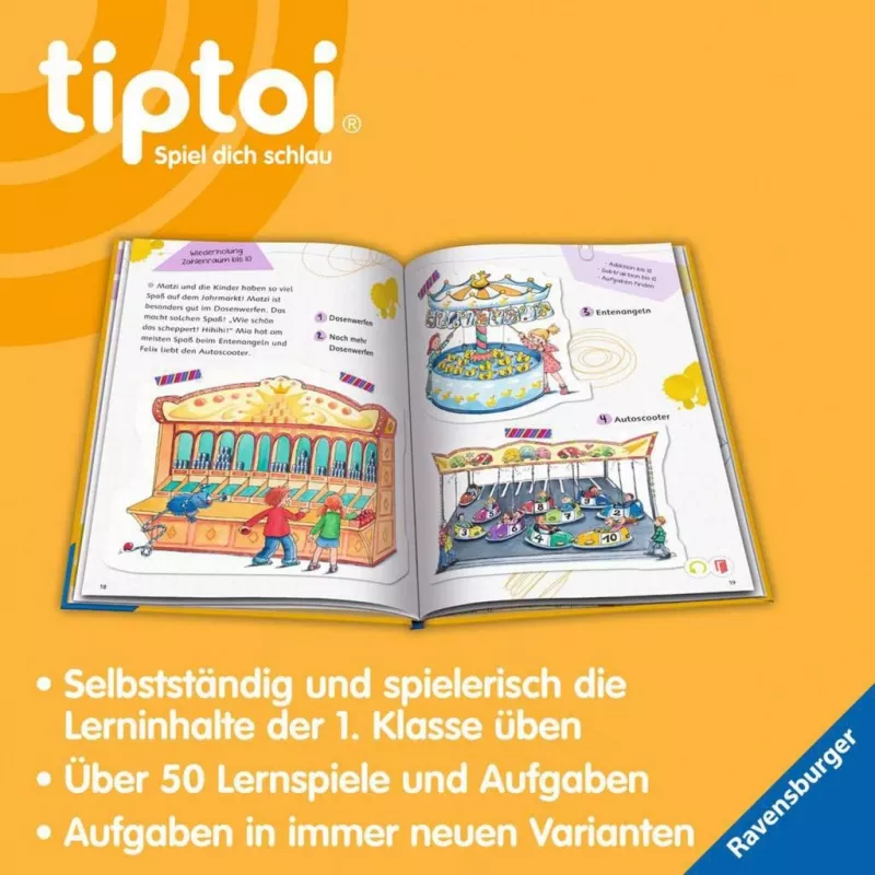 RAVENSBURGER tiptoi Lern mit mir! Mathe 1. Klasse interaktiivne õpiraamat