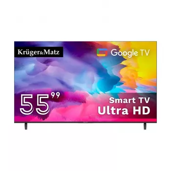 KRUGER & MATZ KM0255UHD-G 139 cm (55 inch) 4K UHD Smart TV Android TV Wi-Fi Must