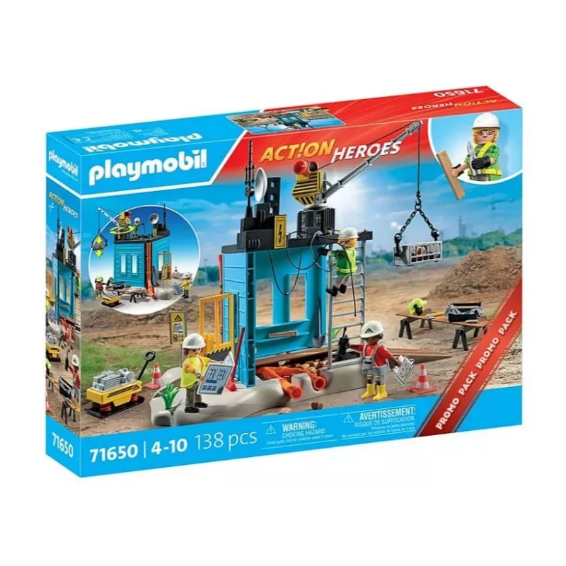 Playmobil Action Heroes 71650 Ehitusplatsi mängukomplekt