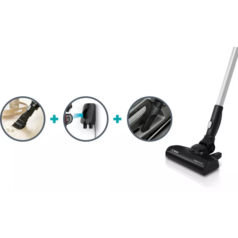 Bosch Unlimited Serie 6 BCS611P4A Juhtmeta pulstolmuimeja, 0,3 L, must, 2,5 Ah