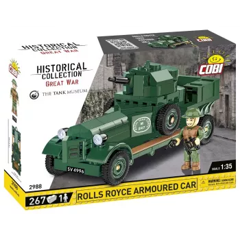 COBI KLOCKI Historical Collection Rolls-Royce Armoured Car 1920 Pattern Mk I Ehitusklotside Komplekt (226 tükki)