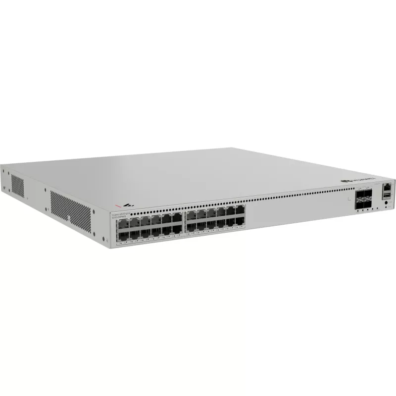 Huawei eKitEngine S310-24PN4X Hallatav L2+ PoE+ lüliti - 24x 2.5G PoE+ porti + 4x 10G SFP+ ühendust, 400W PoE eelarve, riiulisse paigaldatav