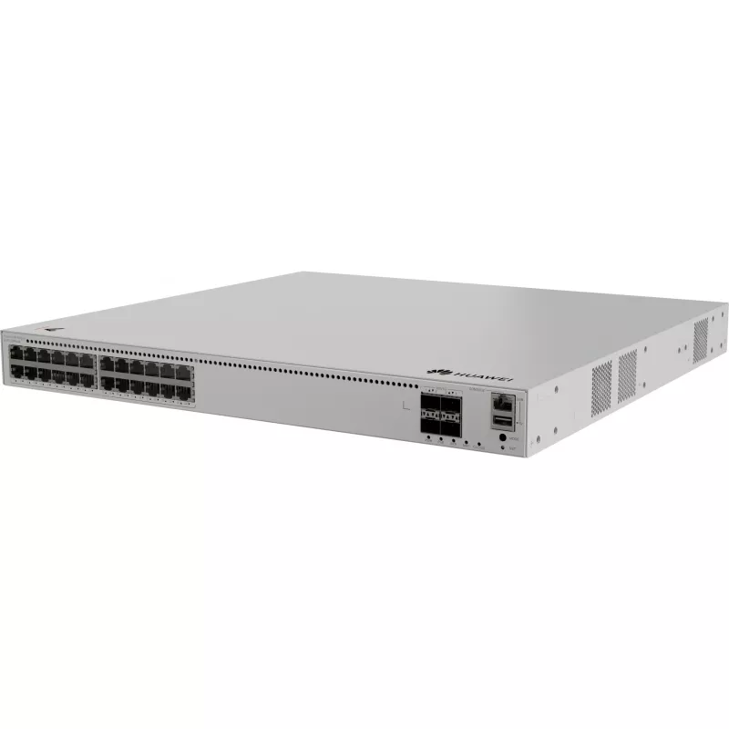 Huawei eKitEngine S310-24PN4X Hallatav L2+ PoE+ lüliti - 24x 2.5G PoE+ porti + 4x 10G SFP+ ühendust, 400W PoE eelarve, riiulisse paigaldatav