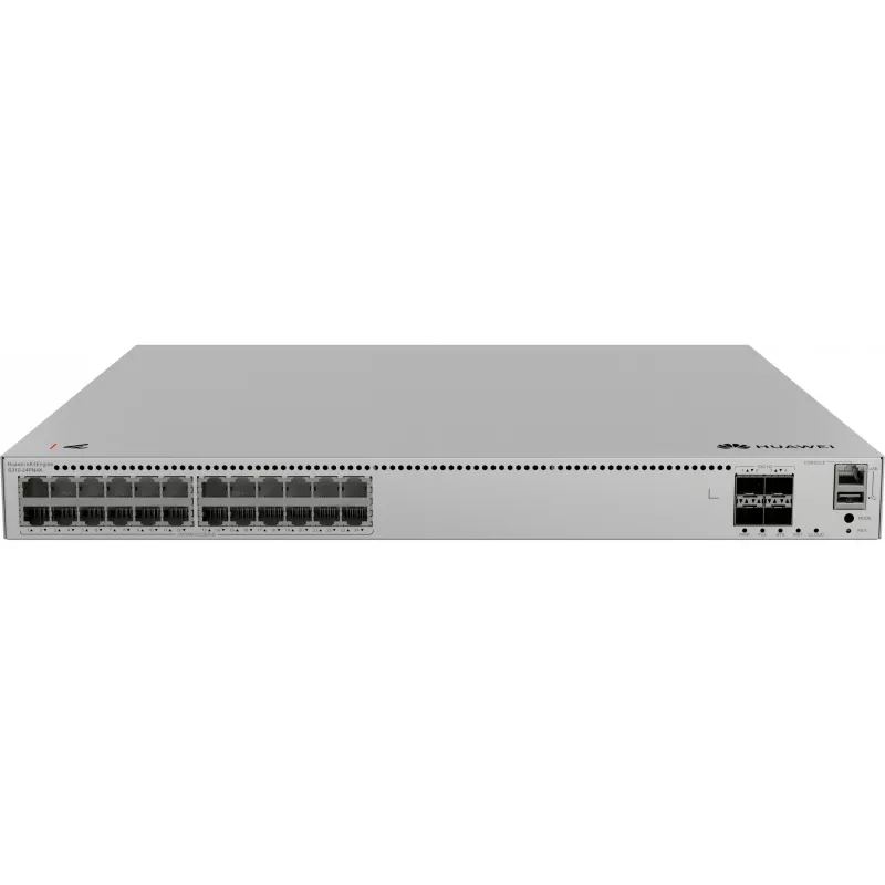 Huawei eKitEngine S310-24PN4X Hallatav L2+ PoE+ lüliti - 24x 2.5G PoE+ porti + 4x 10G SFP+ ühendust, 400W PoE eelarve, riiulisse paigaldatav