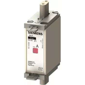 SIEMENS SENTRON 3NA6830-4 NH Kaitsekork, NH000, 100A, 400V AC, gL/gG, kombineeritud indikaatori ja isoleeritud haardeklambritega