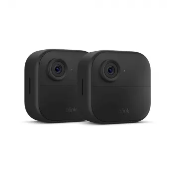 Amazon Blink Outdoor 4 juhtmeta nutikas turvakaamerasüsteem (2 kaamerat + Sync Module Core) - 1080p HD, infrapunane öövaatlus, kahesuunaline heli, ilmastikukindel, must