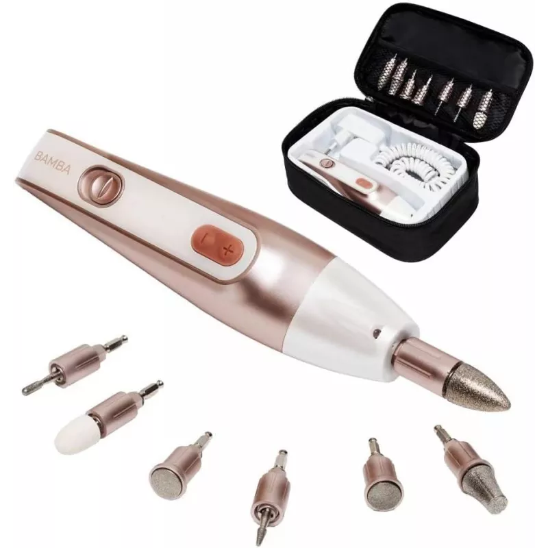 Cecotec PinkyCare 700 Perfect Nails elektrooniline maniküüri- ja pediküürikomplekt, küüneviil, 7 otsikut, 2 kiirust, laetav, roosa/valge