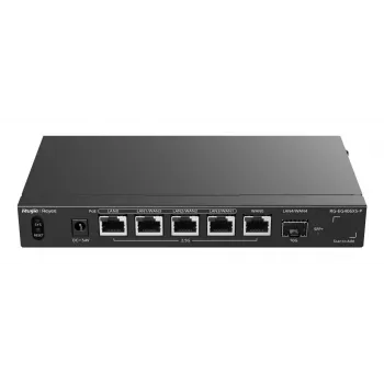 Ruijie Reyee RG-EG406XS-P Multi-WAN pilvlüüsi ruuter, 6x 2.5GE RJ45, 1x 10GE SFP+, 4 PoE, VPN, riiulipaigaldus