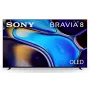 Sony BRAVIA 8 K-65XR80 (K65XR80PAEP) 65-tolline 4K UHD OLED Google TV nutiteler, HDR, must