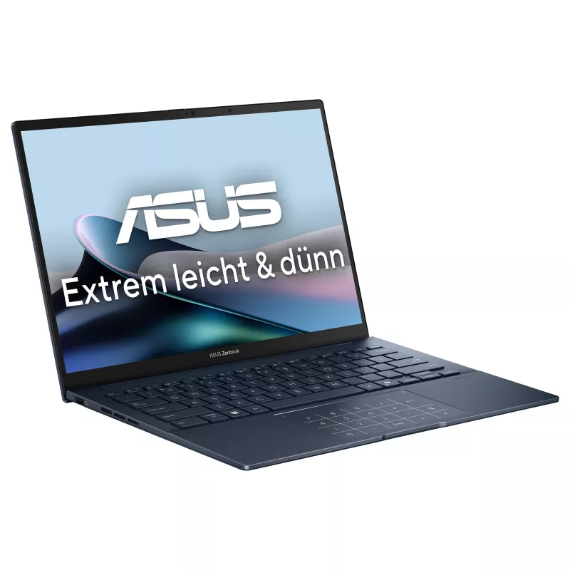 ASUS Zenbook 14 OLED UX3405CA-QD1303W sülearvuti, 14-tolline WUXGA OLED, Intel Core Ultra 7 255H, 16GB LPDDR5x, 1TB SSD, Windows 11 Home, saksa QWERTZ klaviatuur