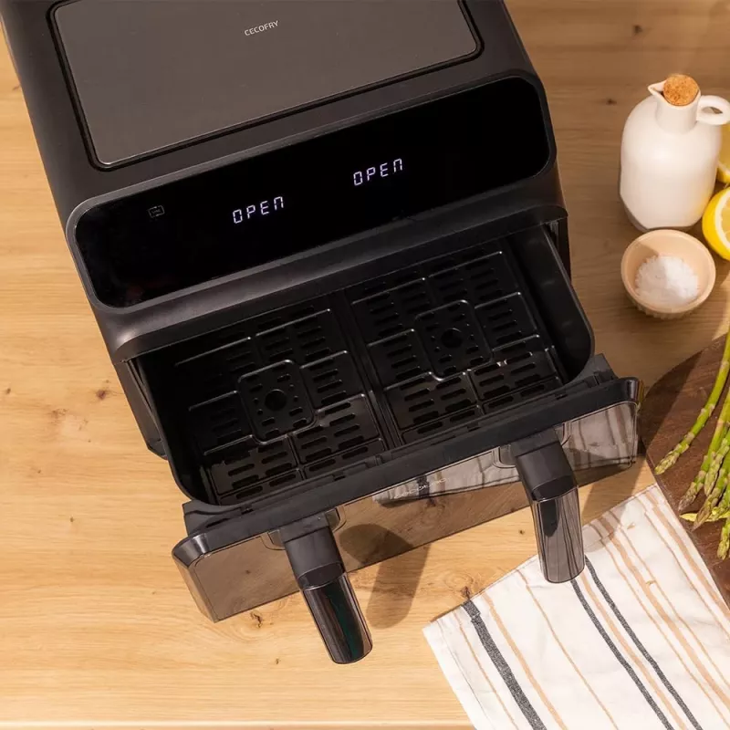 Cecotec Double Hot Air Fryer Cecofry Advance 9000 Window 2200 W 9 L Must