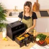 Cecotec Double Hot Air Fryer Cecofry Advance 9000 Window 2200 W 9 L Must
