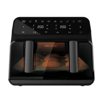 Cecotec Double Hot Air Fryer Cecofry Advance 9000 Window 2200 W 9 L Must