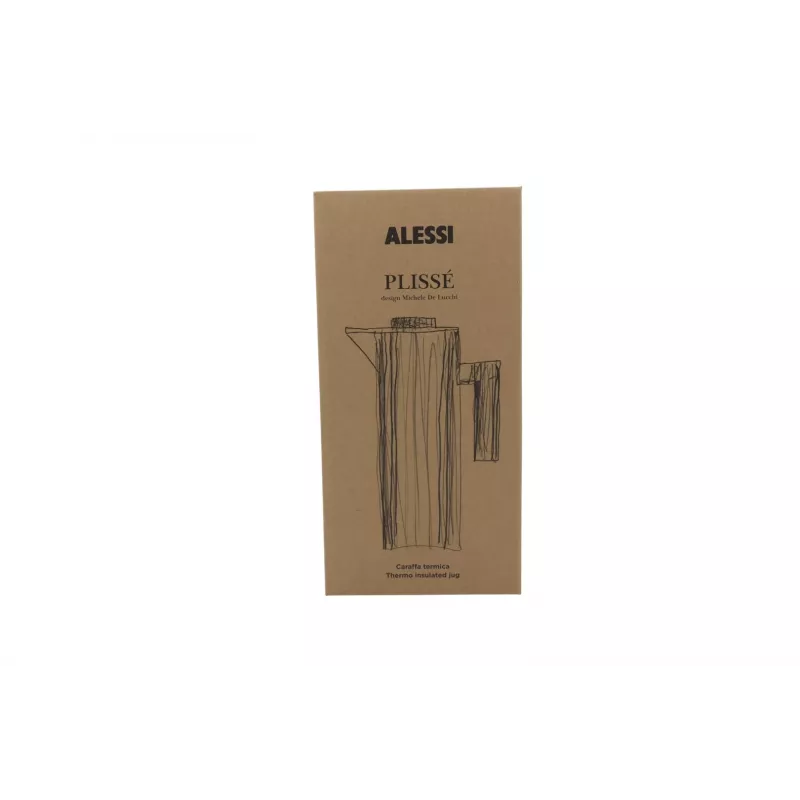 Alessi Plissé Isolierkann Must 1L