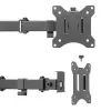 Maclean MC-884 Single Monitor Desk Mount for 17-32 inch Screens, Black, Gas Spring, USB 3.0