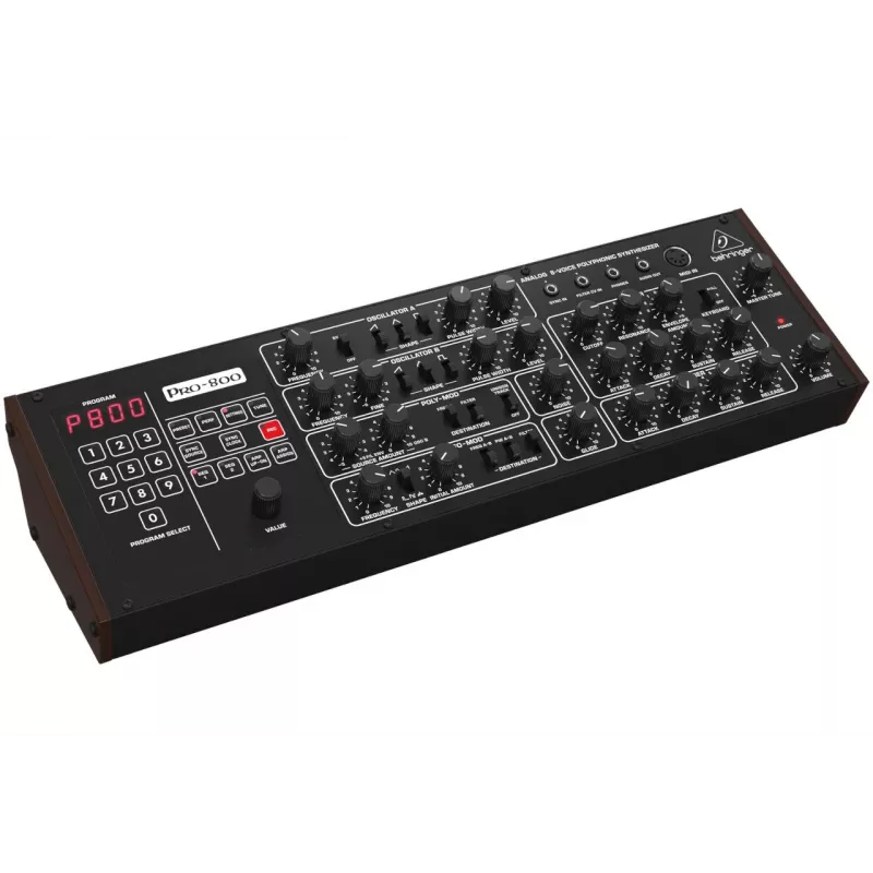 Behringer PRO-800 Analoogsüntesaator - 8-häälne lauamoodul 16 VCO, arpeggiaatori ja polüahelaga